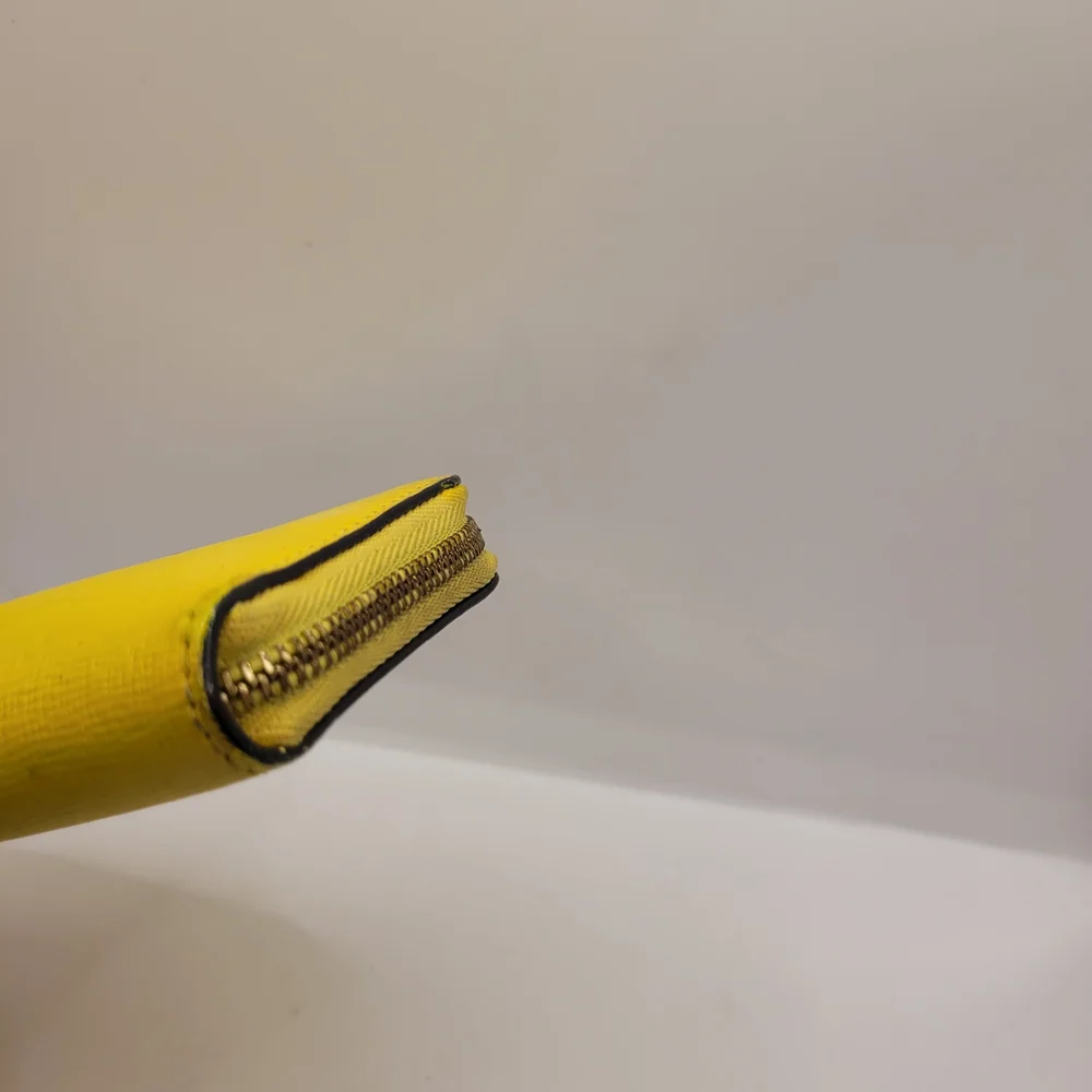 Furla Yellow Leather Wallet Vibrant Smooth Finish